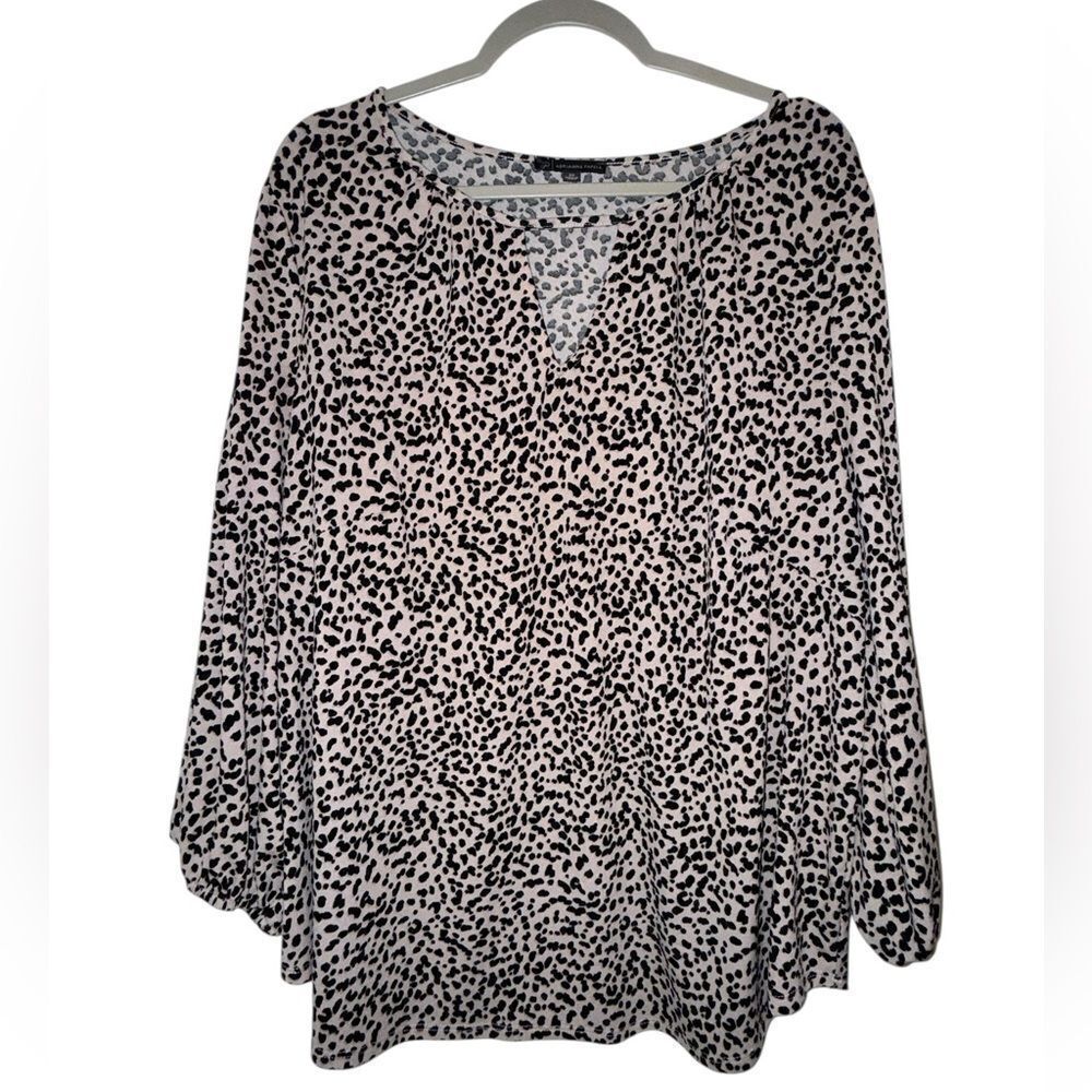 Adriana Papell Leopard Print Women's Top Size 2X Plus Size